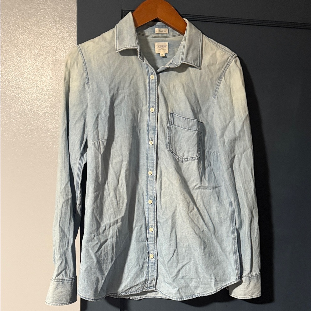 Jcrew  Blue Denim Button Down